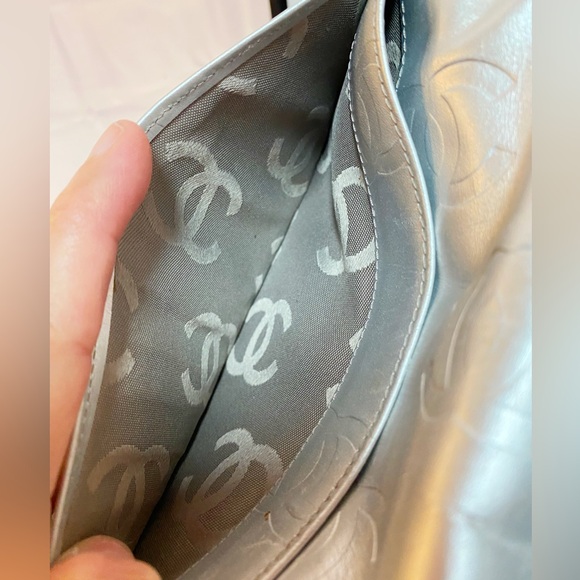 π₯LOW START-π₯π₯CHANEL Combon Line Lambskin Long Bifold Wallet - Picture 10 of 16